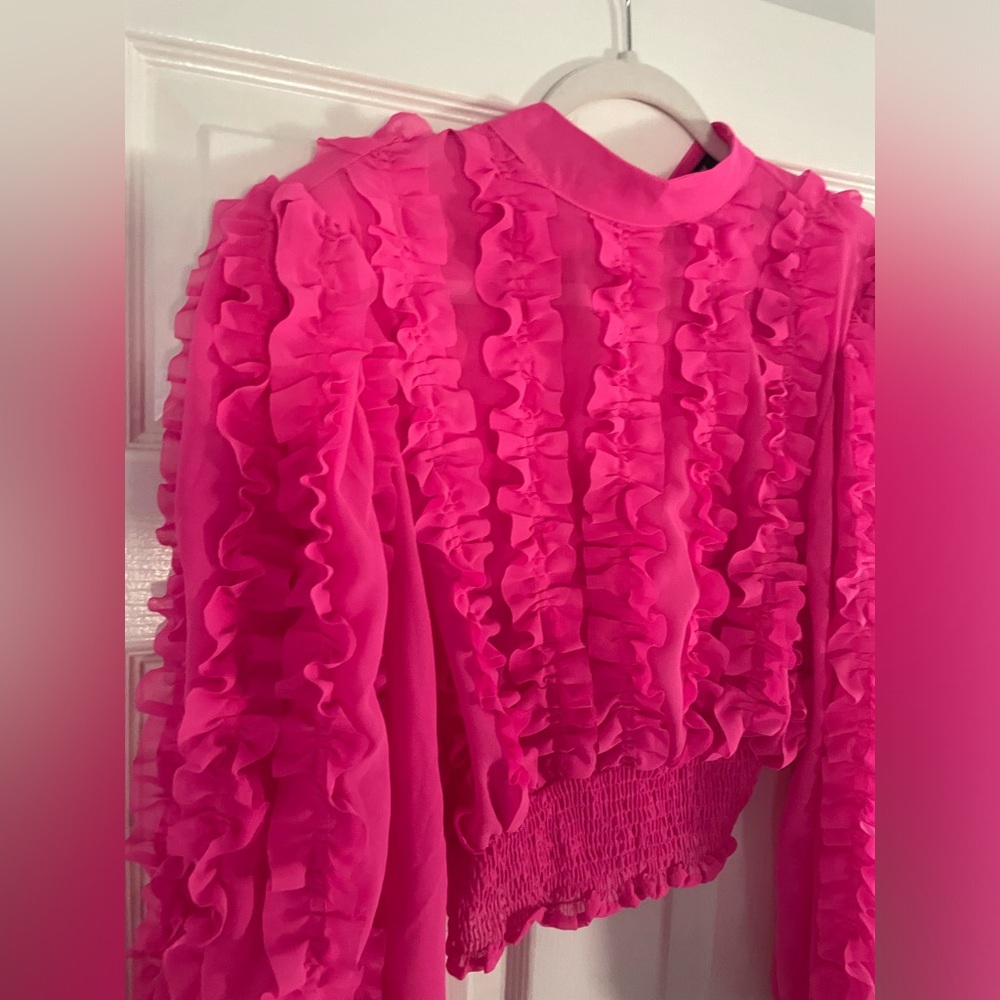 Beulah Pink Ruffled Top - Picture 8 of 12